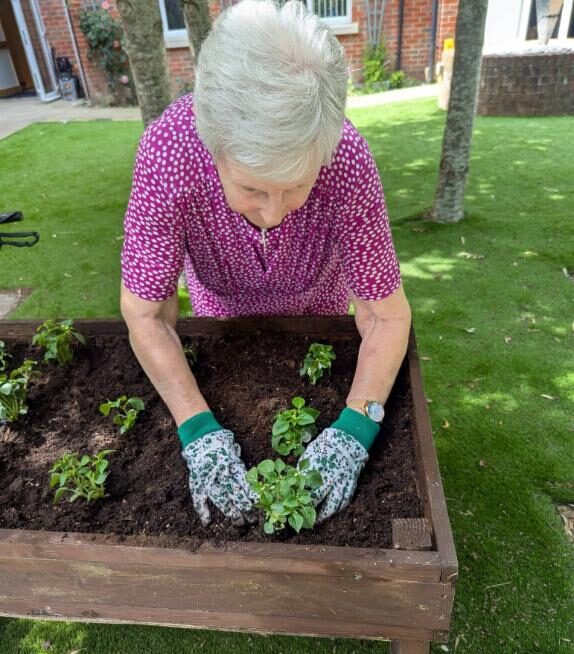 resident gardening